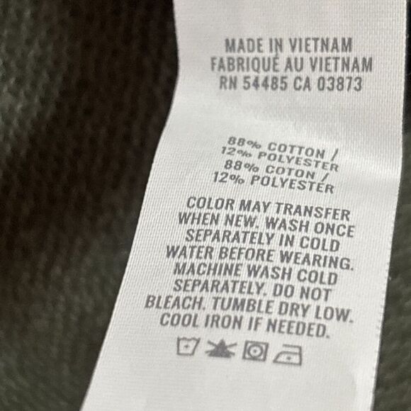 Aerie Down To Earth Crewneck Distressed Sweatshirt Women's Size XS Olive Green - Picture 15 of 16